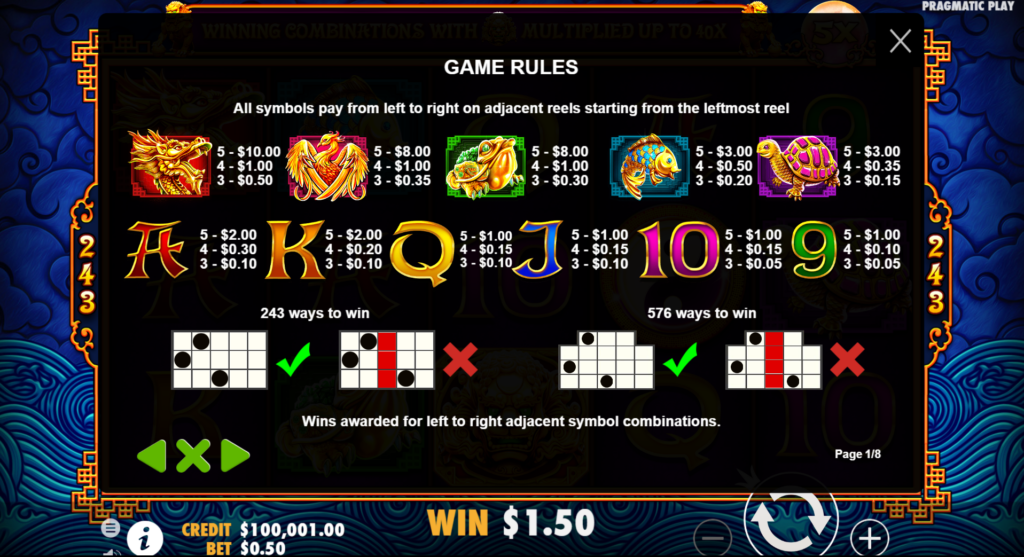 5 Lions: Casino Game Review - Gambulls